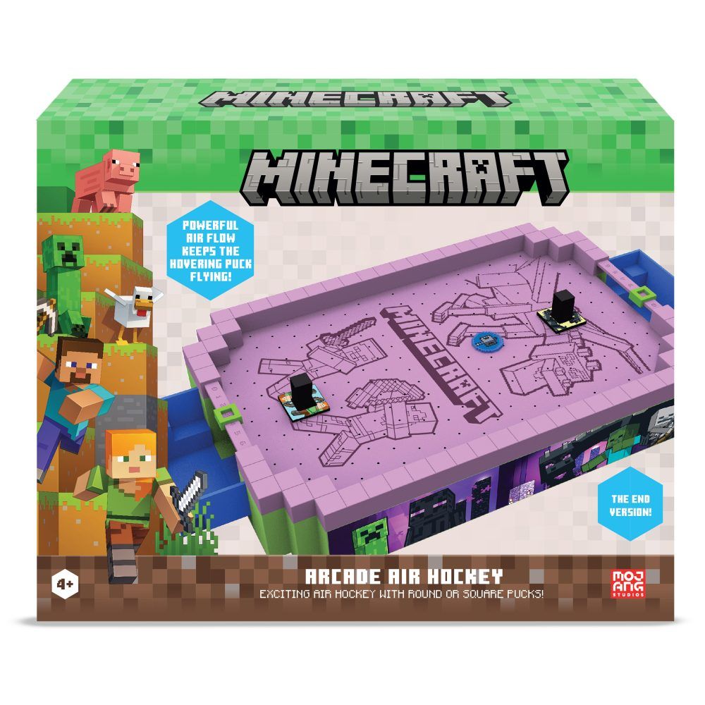 Buy Merchant Ambassador Minecraft Arcade Air Hockey Premium Series End | Yallatoys.com