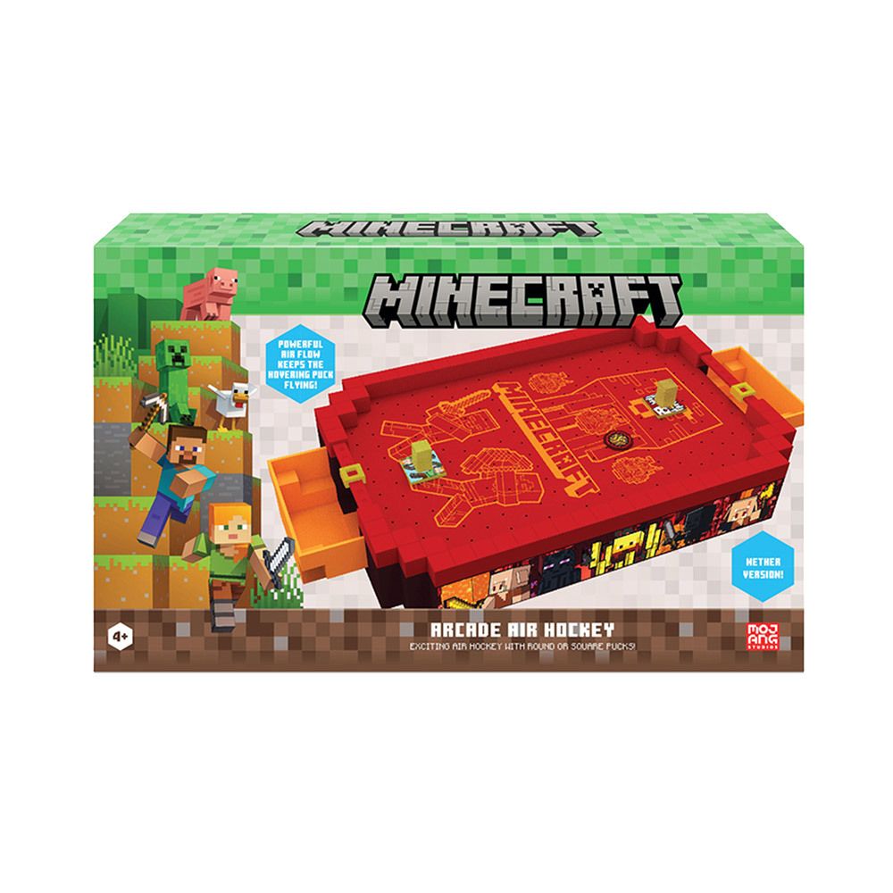 Buy Merchant Ambassador Minecraft Arcade Air Hockey – Nether Premium Series | Yallatoys.com
