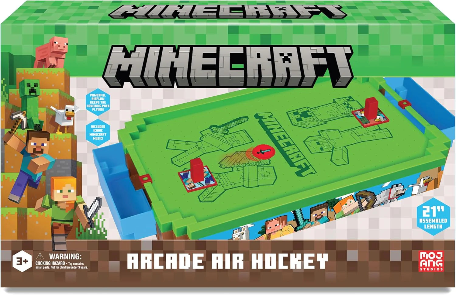 Buy Merchant Ambassador Minecraft Arcade Air Hockey Core Series Overworld | Yallatoys.com