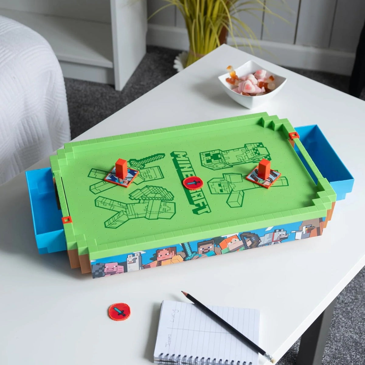 Buy Merchant Ambassador Minecraft Arcade Air Hockey Core Series Overworld | Yallatoys.com