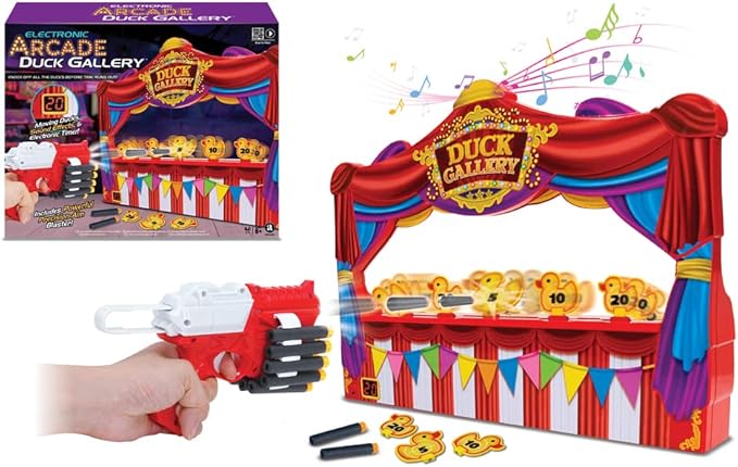 Buy Merchant Ambassador Games Electronic Arcade Duck Shooting Gallery | Yallatoys.com