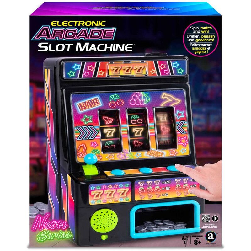 Buy Merchant Ambassador Neon Series Electronic Arcade Slot Machine | Yallatoys.com