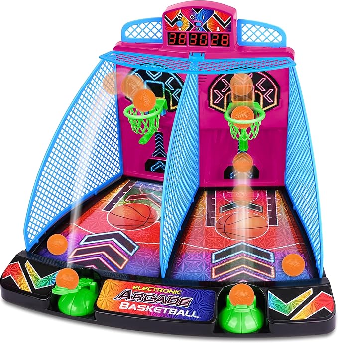 Buy Merchant Ambassador Electronic Arcade Basketball Hyper Neon Black Series | Yallatoys.com