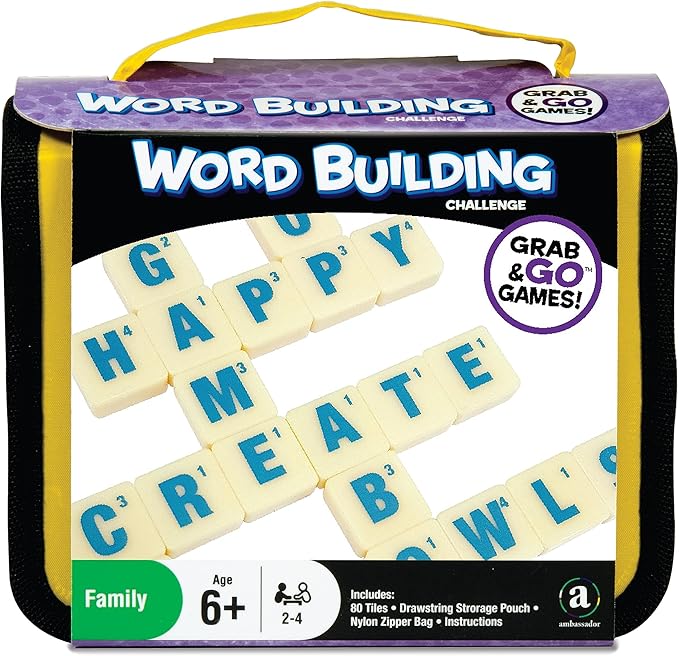 Buy Merchant Ambassador Travel Word Building Challenge Grab & Go Games | Yallatoys.com