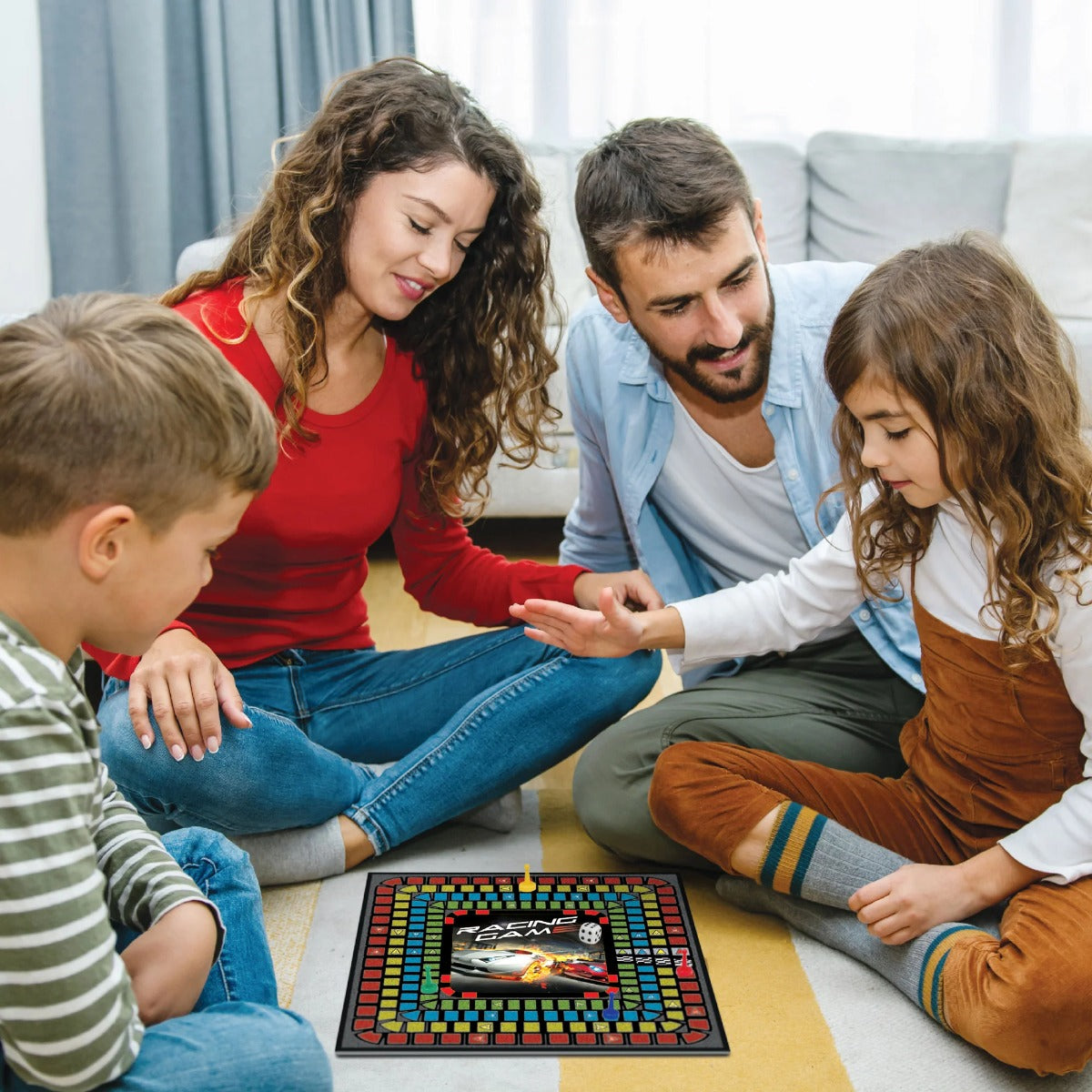 Buy Merchant Ambassador Classic Game 2 in 1 Racing Game Tic Tac Toe Basic | Yallatoys.com