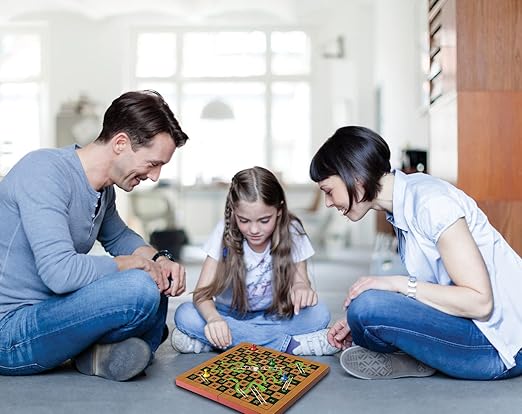 Buy Merchant Ambassador Folding Wood Snakes & Ladders Set | Yallatoys.com