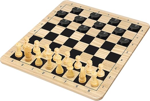 Buy Merchant Ambassador Wood Chess & Checkers | Yallatoys.com
