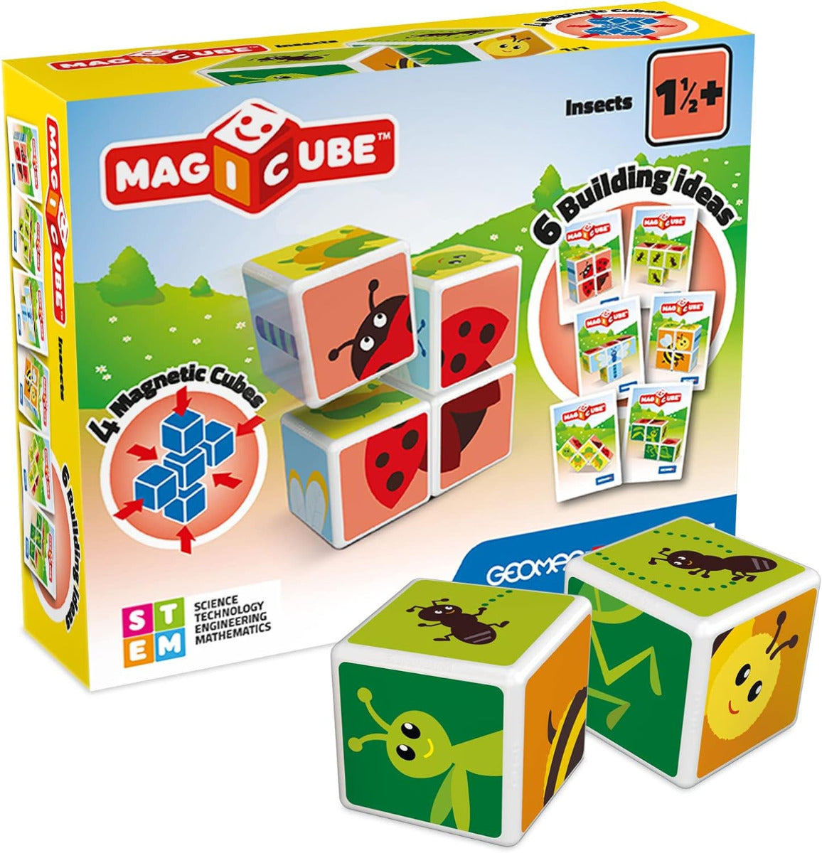 Buy Magicube Printed Insects with Cards 7 pcs | Yallatoys.com