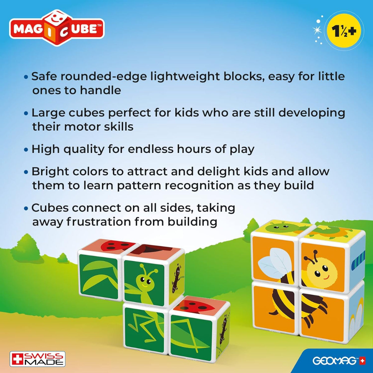 Buy Magicube Printed Insects with Cards 7 pcs | Yallatoys.com