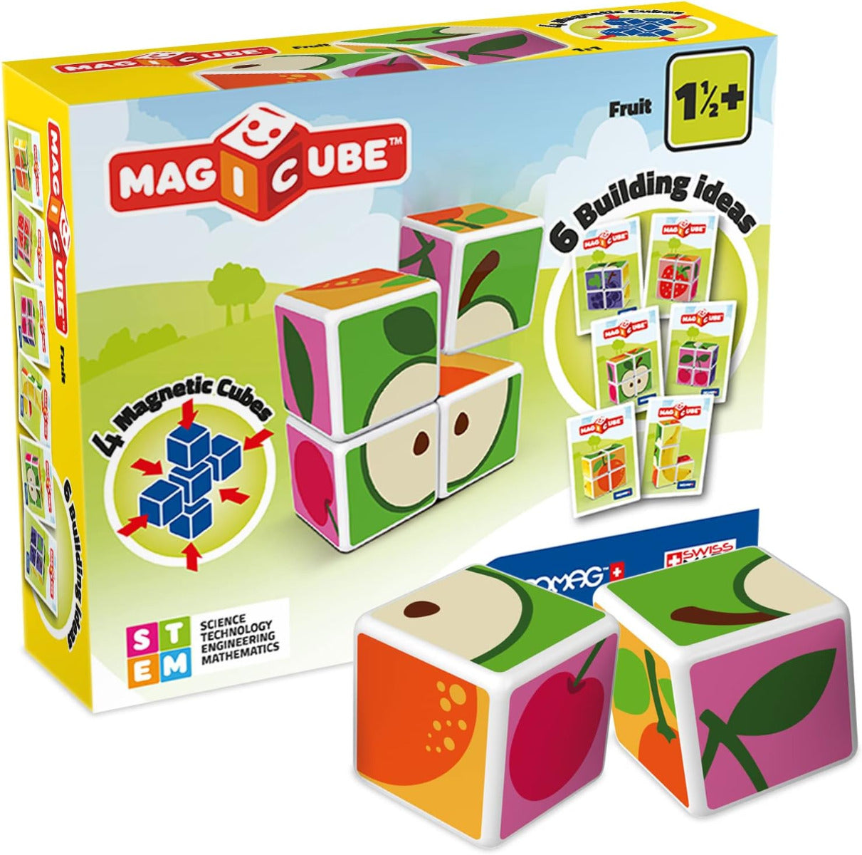 Buy Magicube Printed Fruit with Cards 7 pcs | Yallatoys.com