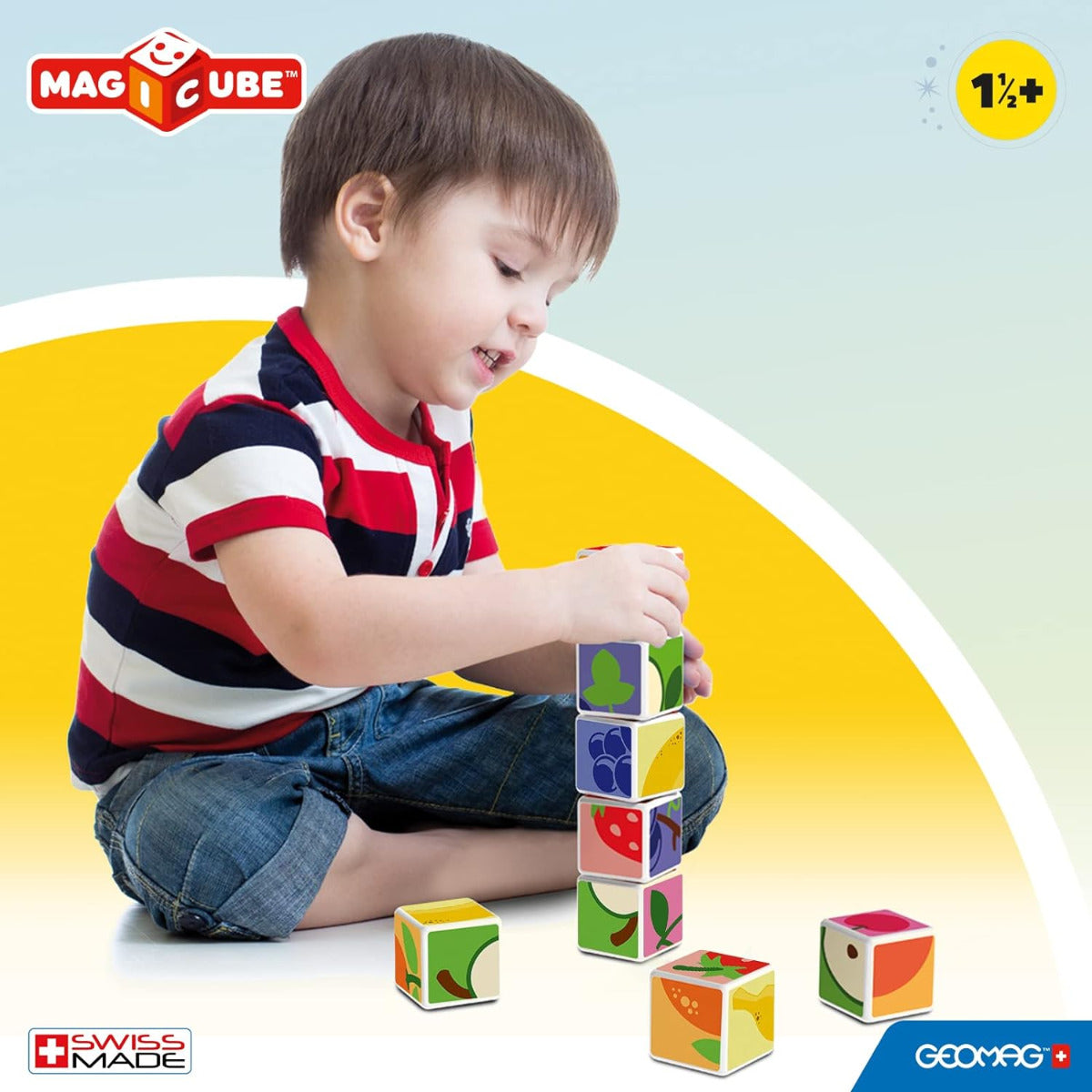 Buy Magicube Printed Fruit with Cards 7 pcs | Yallatoys.com
