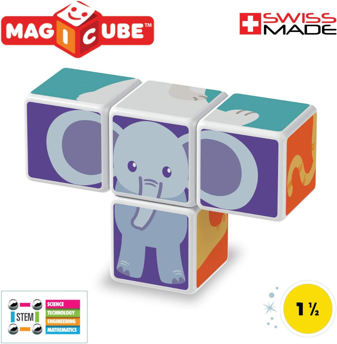Buy Magicube Printed Animal Friend with Cards 7 pcs | Yallatoys.com
