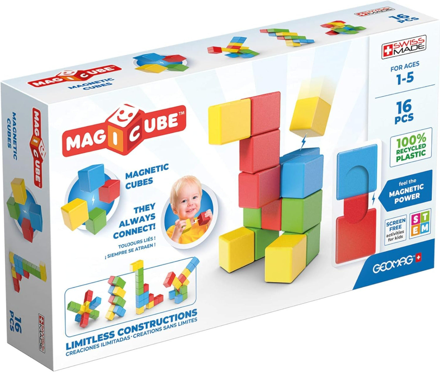 Buy Magicube Recycled Creative Set 16 pcs | Yallatoys.com