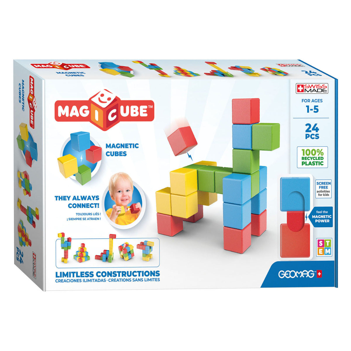 Buy Magicube Recycled Creative Set 24 pcs | Yallatoys.com