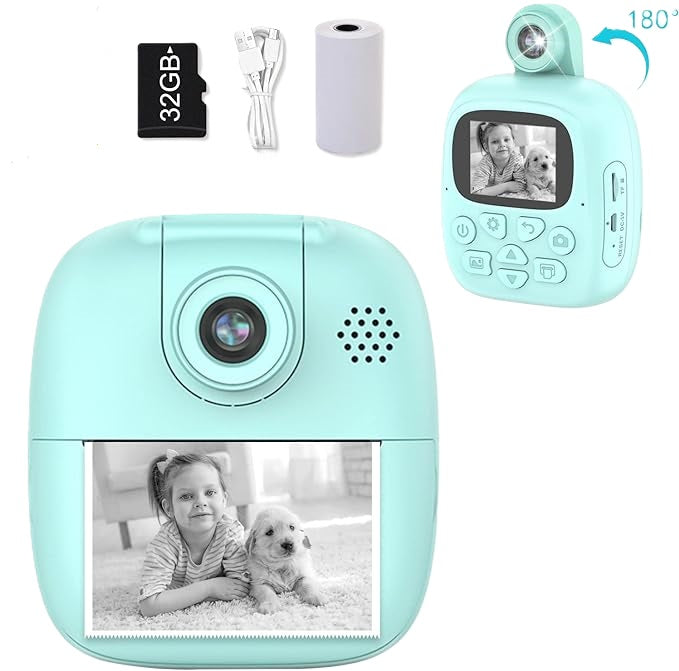 Buy MyCam Children's Digital Camera with Instant Print 24MP Blue | Yallatoys.com