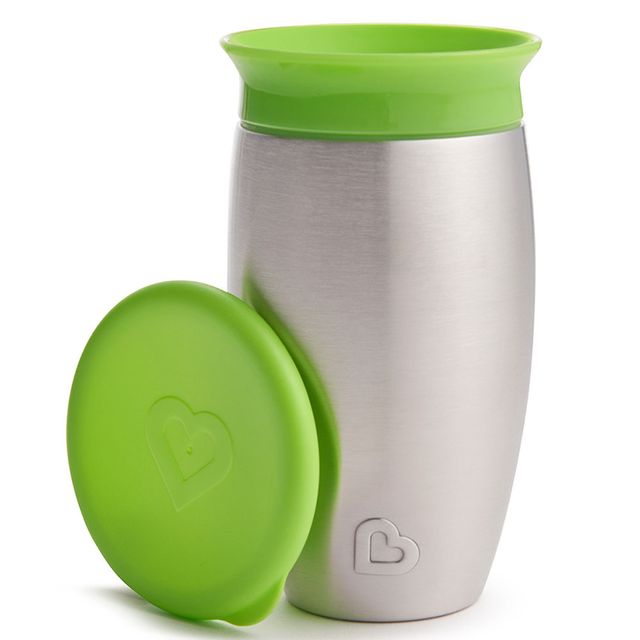 Munchkin Miracle 360 Stainless Sippy Cup 10oz Green Munchkin Yallatoys