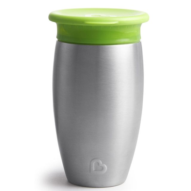 Munchkin Miracle 360 Stainless Sippy Cup 10oz Green Munchkin Yallatoys