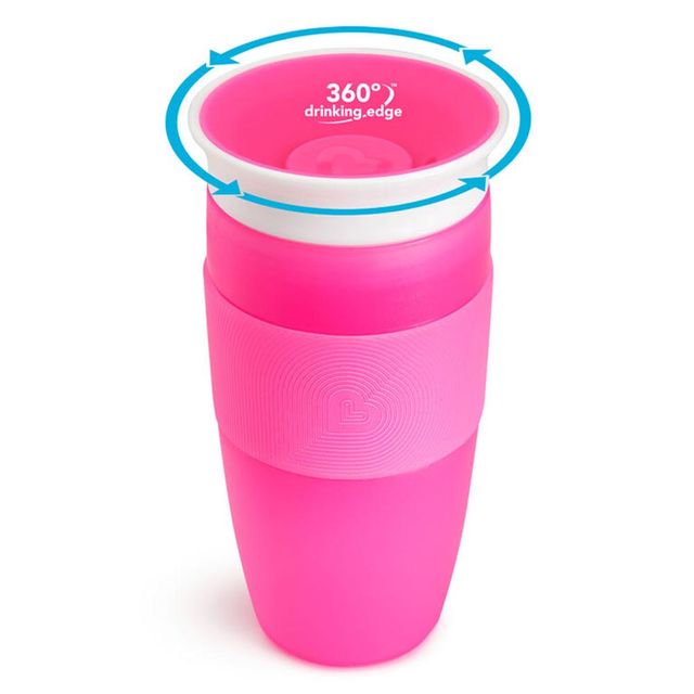 Munchkin Miracle 360 Sippy Cup Pink 414ml Munchkin Yallatoys