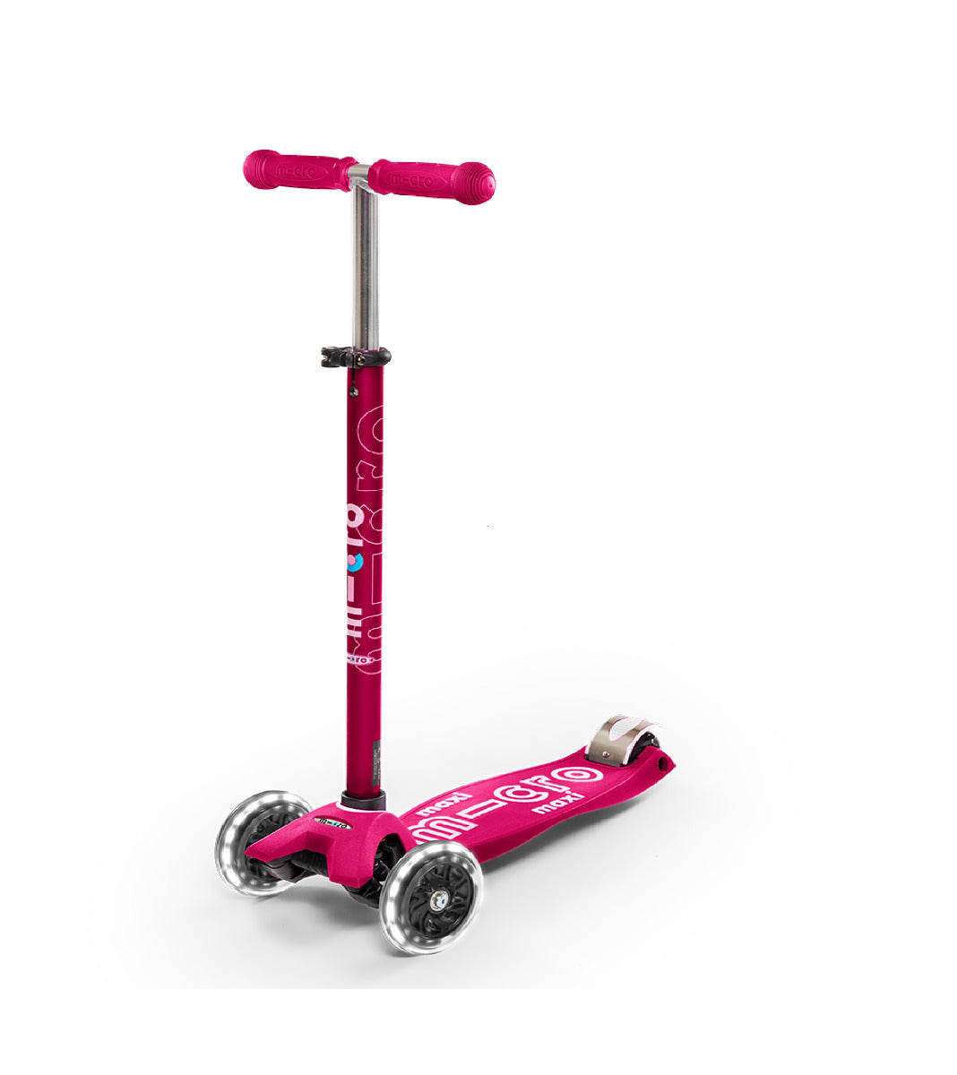 Buy Micro Maxi Plus Led 3 Wheels Scooter Pink | Yallatoys.com