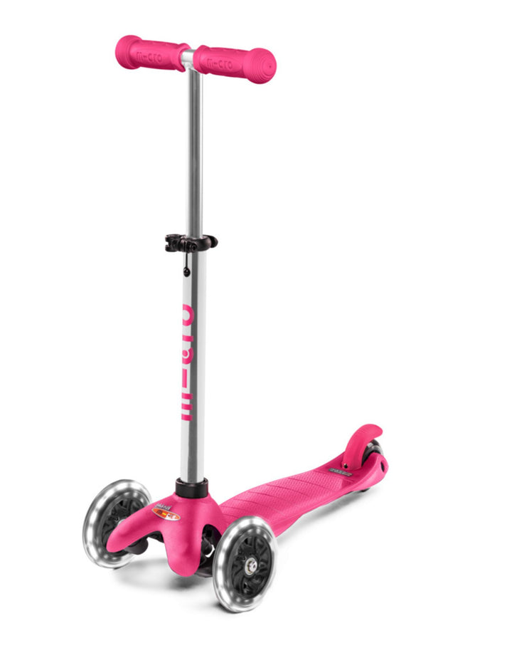 Buy Micro Mini Plus LED 3 wheels Scooter Pink | Yallatoys.com