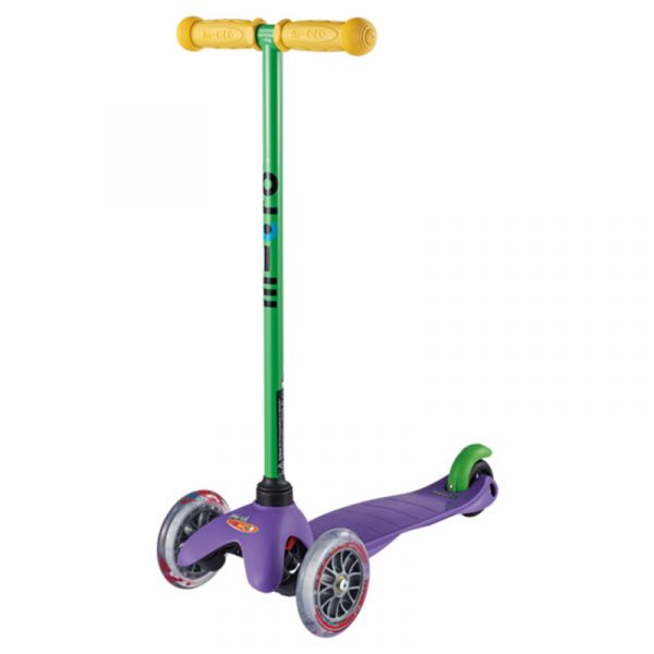 Buy Micro Mini Classic Sporty Purple With Green T Bar Led | Yallatoys.com