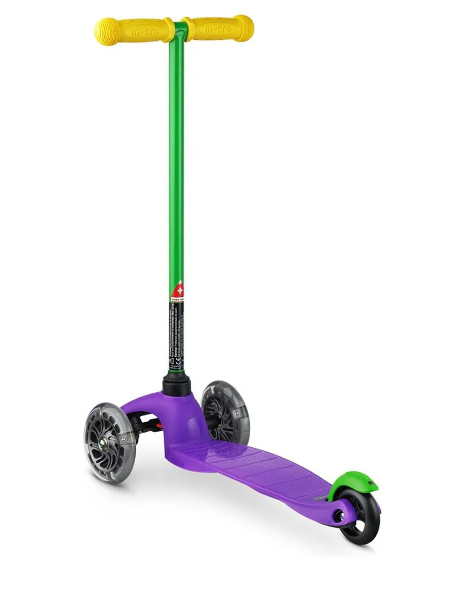 Buy Micro Mini Classic Sporty Purple With Green T Bar Led | Yallatoys.com