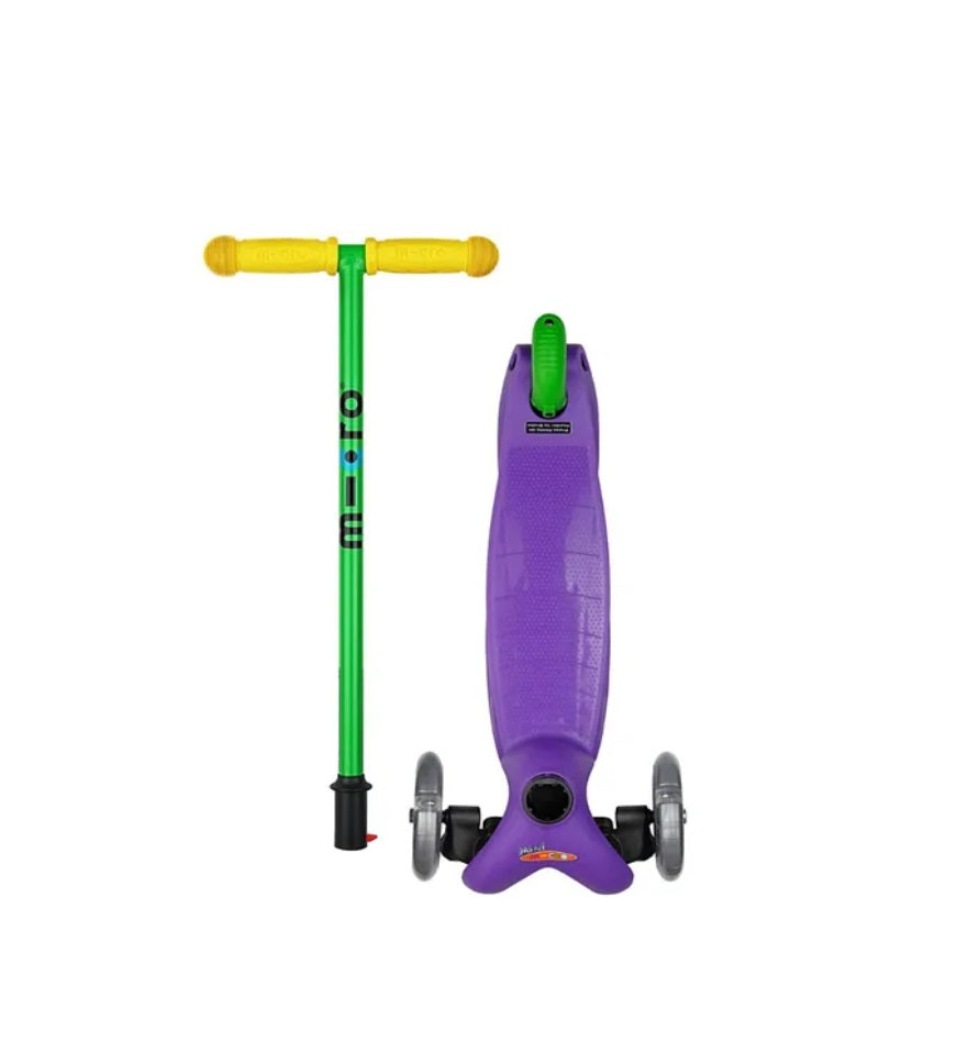 Buy Micro Mini Classic Sporty Purple With Green T Bar Led | Yallatoys.com