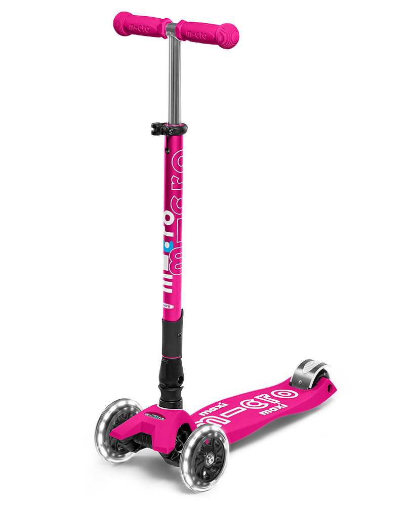 Buy Micro Maxi Deluxe Foldable Scooter Pink | Yallatoys.com