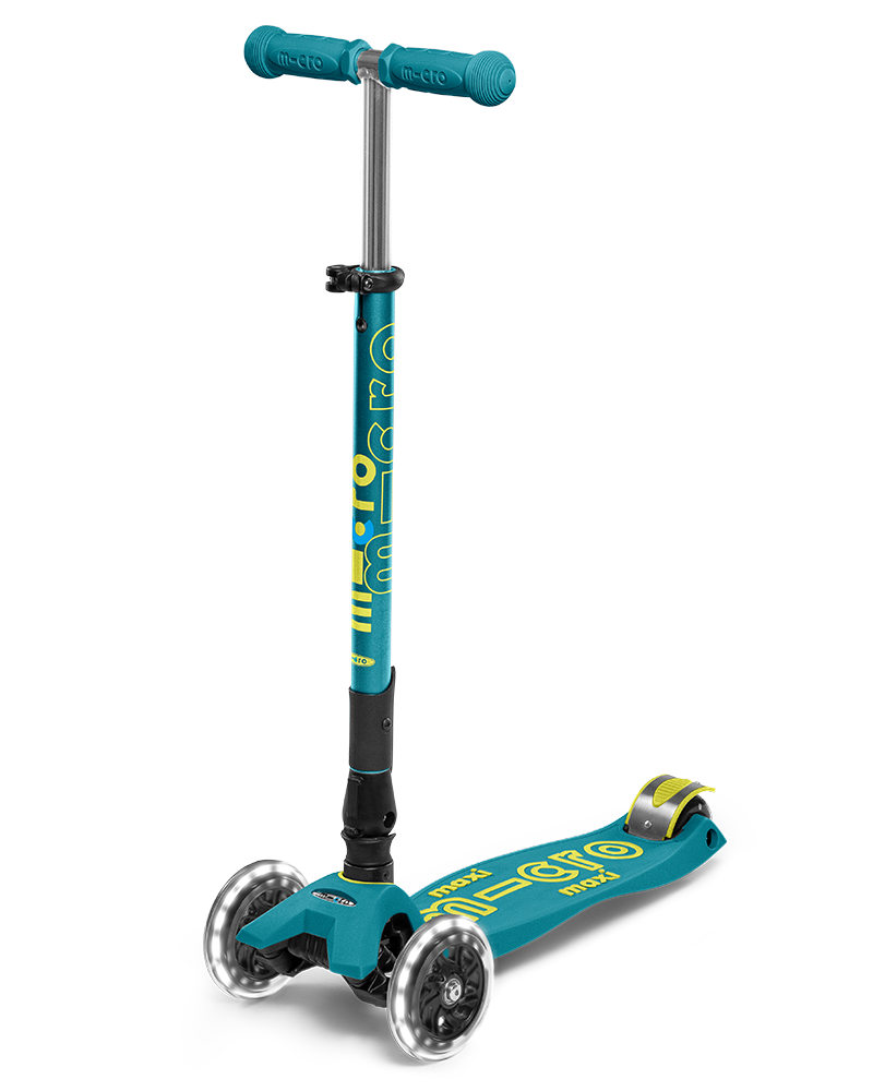 Buy Micro Maxi Deluxe Foldable Led Petrol Green | Yallatoys.com