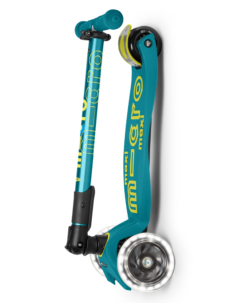 Buy Micro Maxi Deluxe Foldable Led Petrol Green | Yallatoys.com