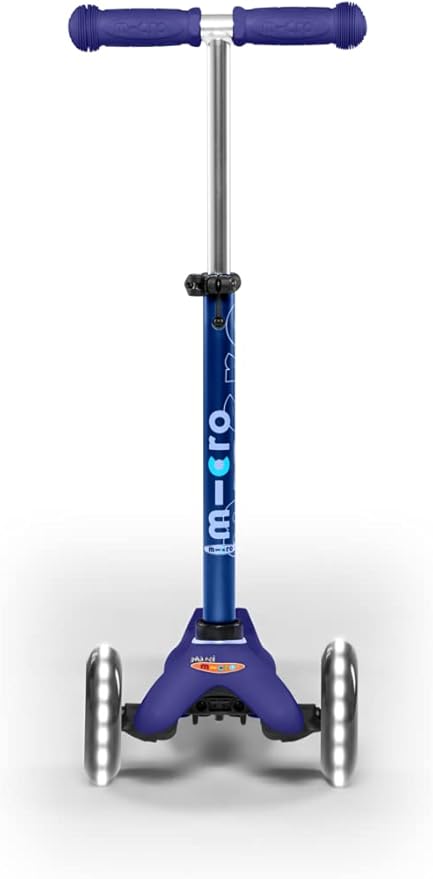 Buy Micro Mini Deluxe with LED 3 Wheels Blue | Yallatoys.com