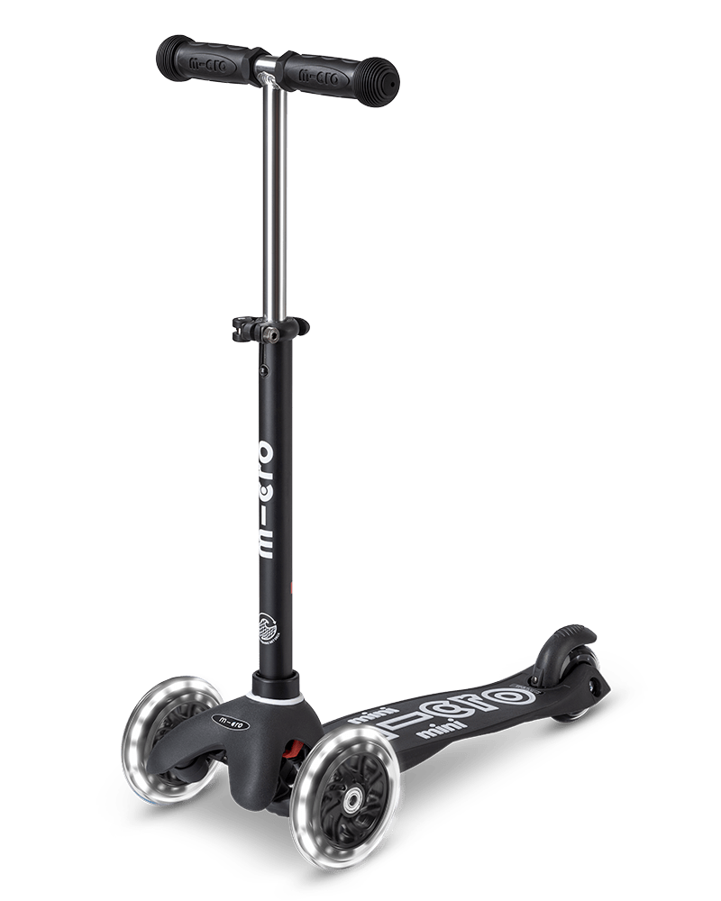 Buy Micro Mini Deluxe Eco 3 in 1 3 Wheels Scooters Black | Yallatoys.com