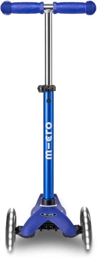 Buy Mini Deluxe LED Blue White 3 Wheels Scooter
 | Yallatoys.com