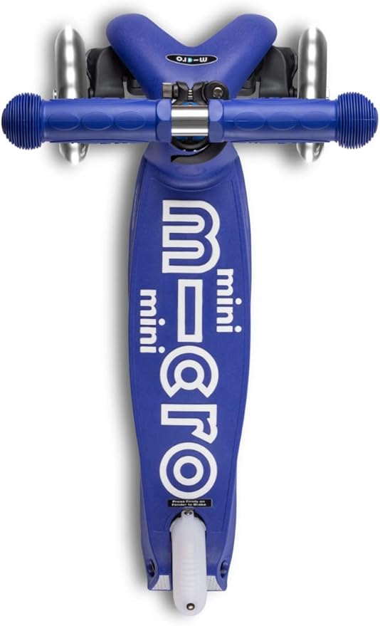 Buy Mini Deluxe LED Blue White 3 Wheels Scooter
 | Yallatoys.com