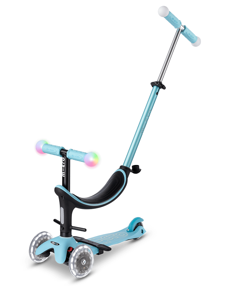 Buy Micro Mini 2 Grow Deluxe Magic LED 3 Wheels Scooter Blue | Yallatoys.com