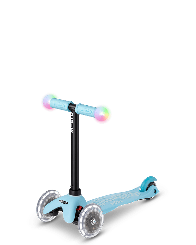 Buy Micro Mini 2 Grow Deluxe Magic LED 3 Wheels Scooter Blue | Yallatoys.com