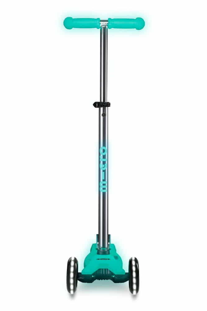Buy Micro Maxi Deluxe Glow LED Jelly 3 Wheels Scooter Green | Yallatoys.com