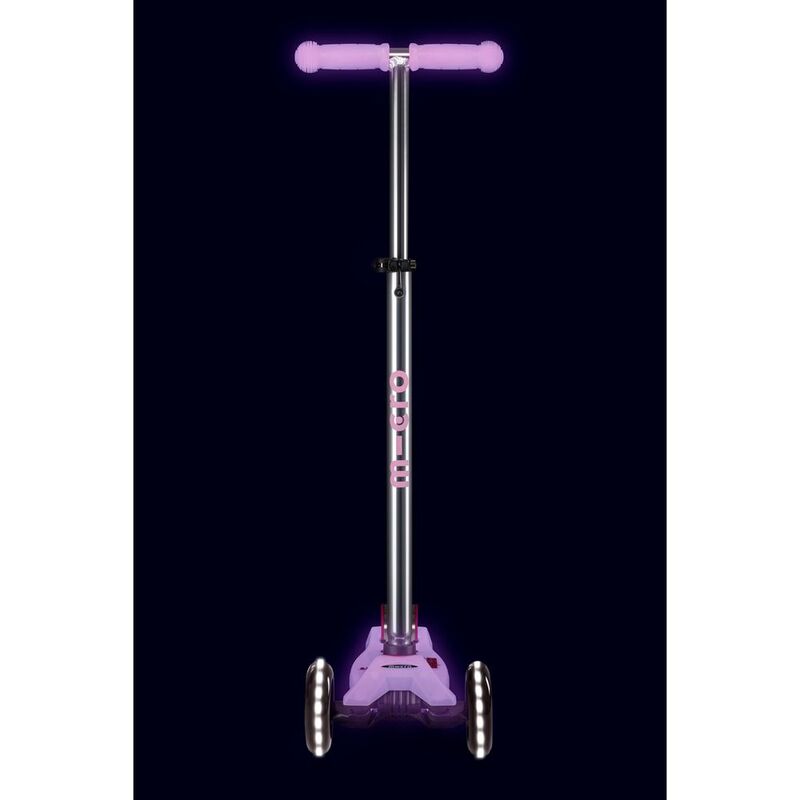 Buy Micro Maxi Deluxe Glow LED Jelly 3 Wheels Scooter Luminous Purple | Yallatoys.com