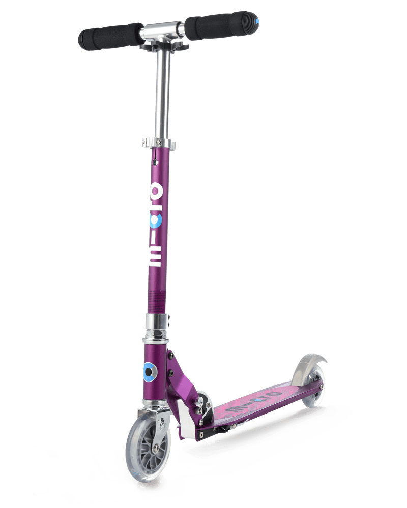 Buy Micro Sprite Purple Stripe Scooter | Yallatoys.com