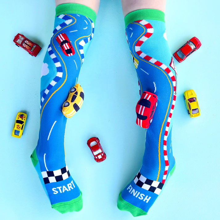 Buy Madmia Racing Car Socks Kids and Adults Age 6 - 99 | Yallatoys.com