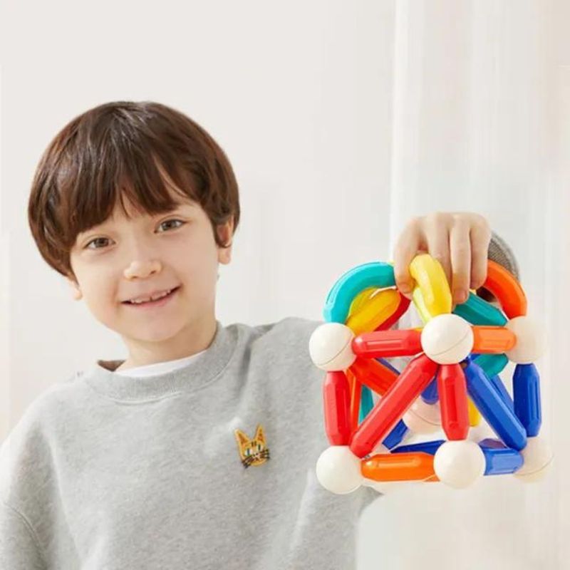Buy Mideer Rainbow Magnetic Sticks 60Pcs | Yallatoys.com