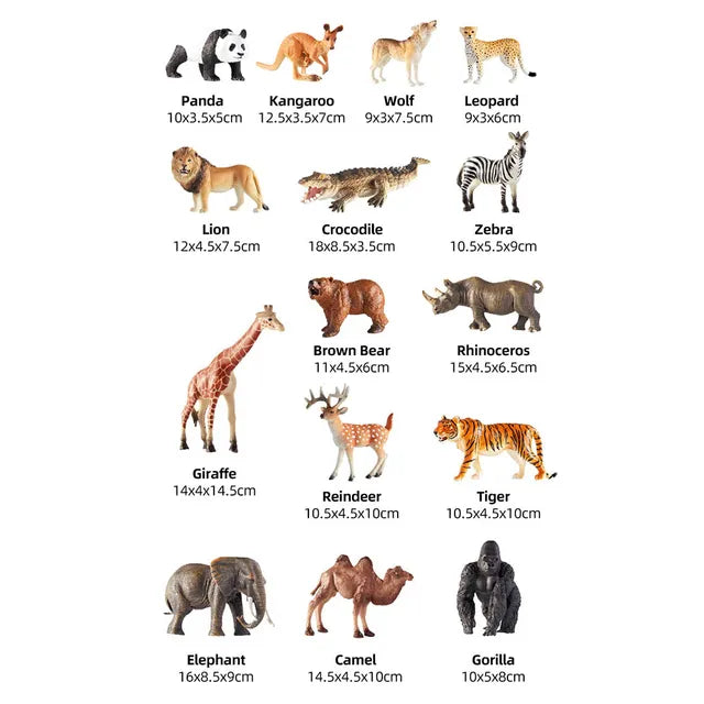 Buy Mideer Wild  Animal Toys Set 15pcs | Yallatoys.com