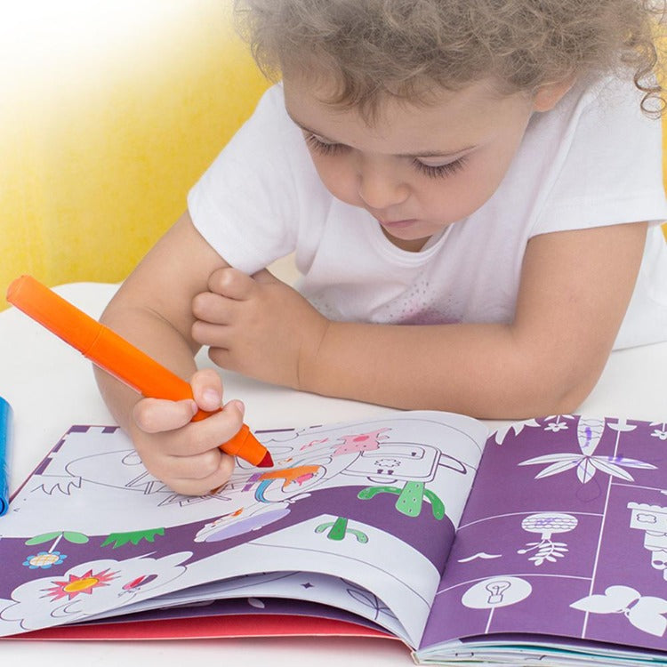 Buy Mideer Drawing Coloring Book Blue | Yallatoys.com