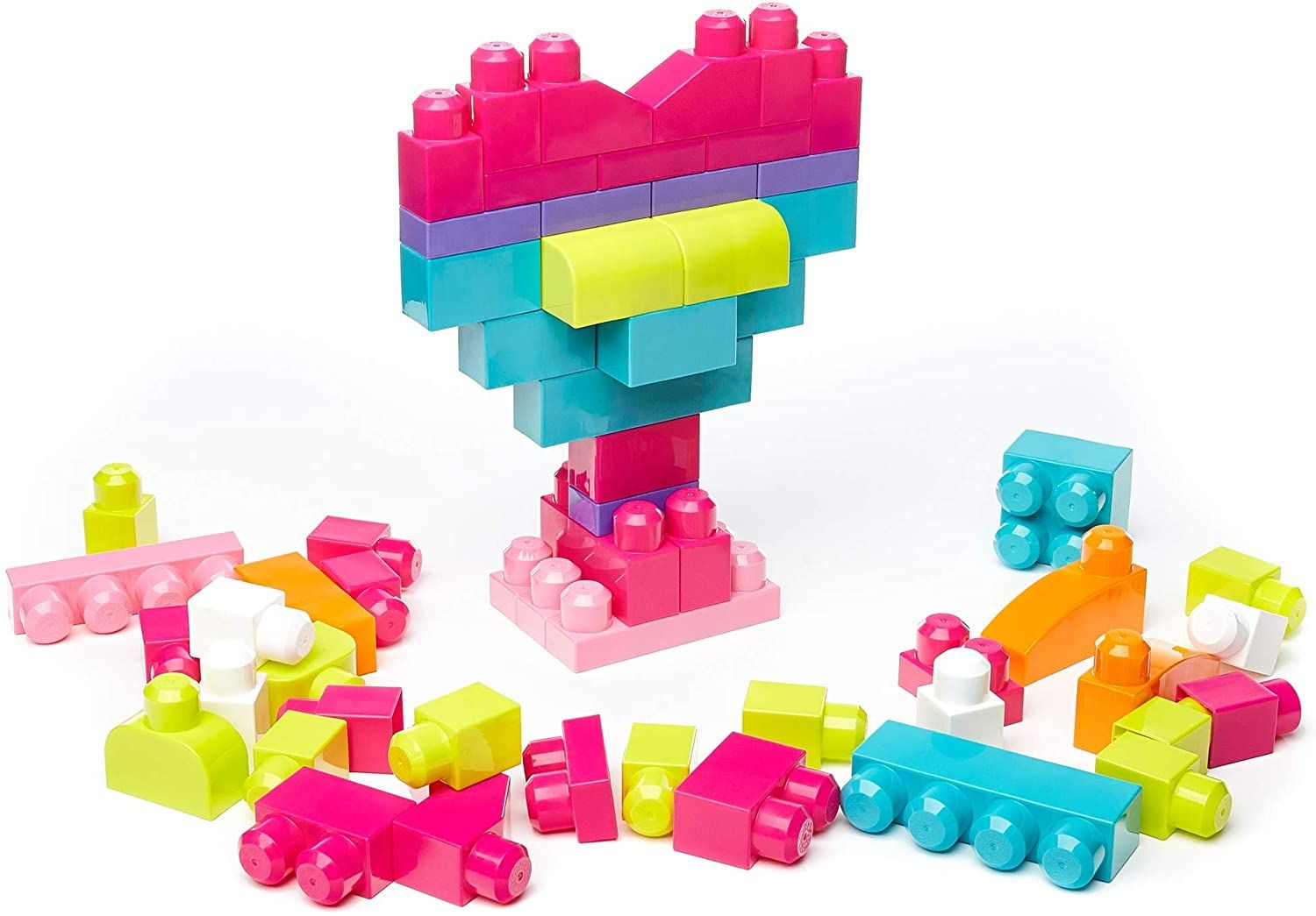 Buy Mega Bloks First Builders Big Building Bag 80pcs Pink | Yallatoys.com