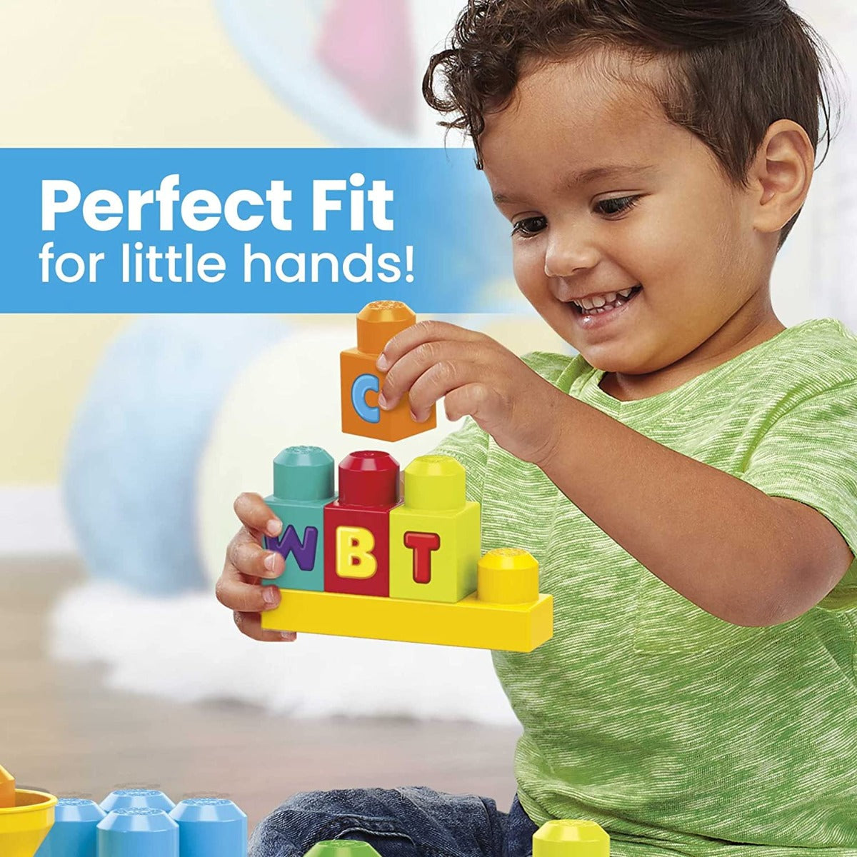 Buy Mega Bloks Fisher Price Abc Musical Train Building Blocks With 50 Pieces | Yallatoys.com