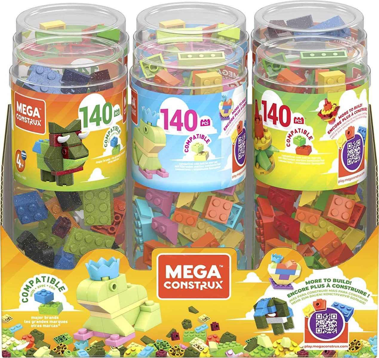 Buy Mega Bloks Construx Wonder Builders 140pcs Building Tube (Sold Separately Subject to Availability) | Yallatoys.com