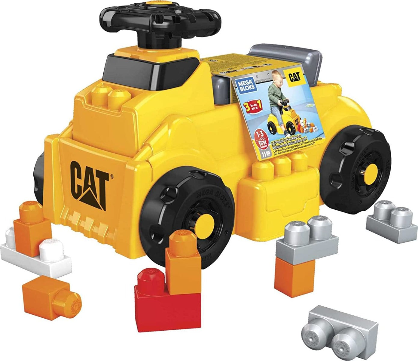 Buy Mega Bloks Mega Cat Build N Plow Ride On | Yallatoys.com