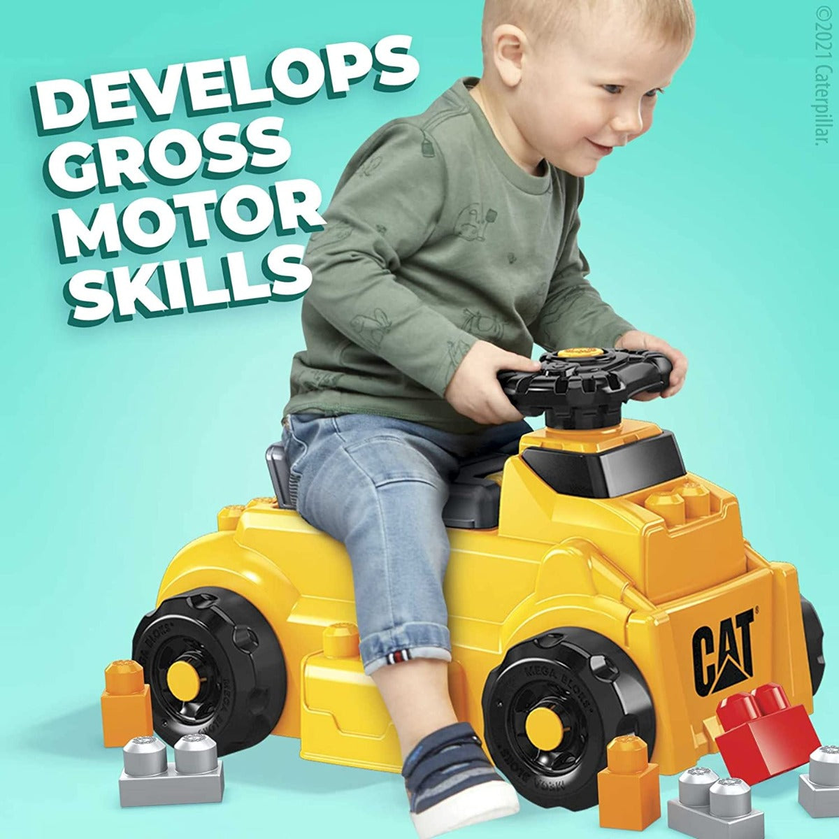 Buy Mega Bloks Mega Cat Build N Plow Ride On | Yallatoys.com