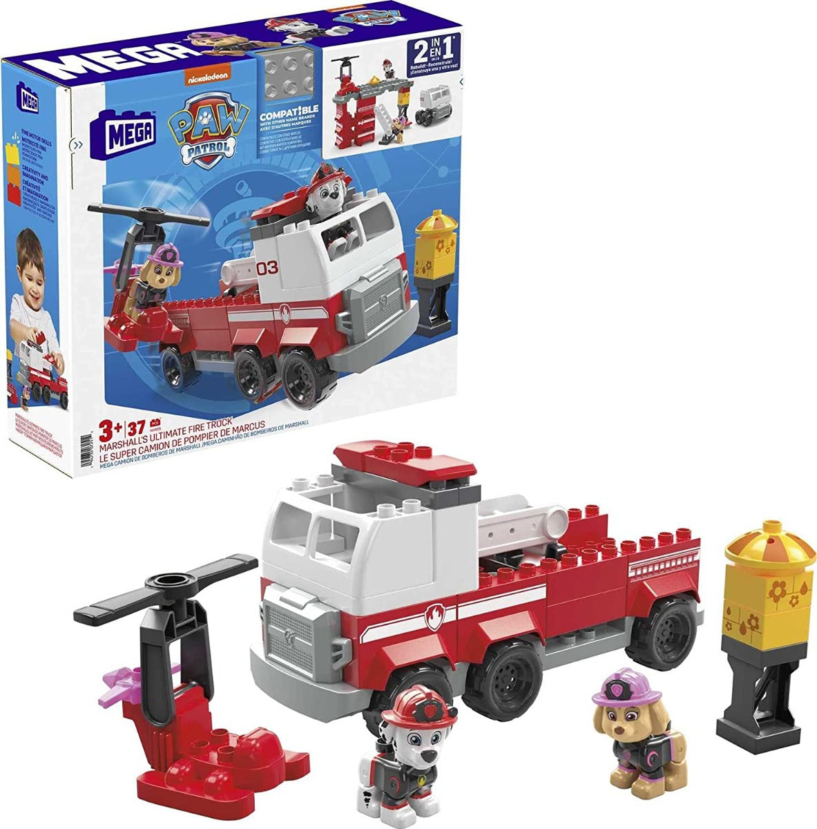 Buy Mega Bloks Paw Patrol Toddler Building Blocks Toy | Yallatoys.com