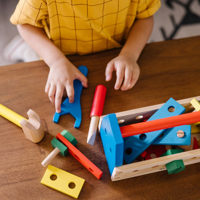Buy Melissa & Doug Rainbow Take Along Tool Kit Wooden Toy | Yallatoys.com